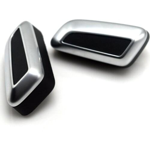 New high quality For Audi A4 B6 A6 c6 chrome seat regulator chrome plated knob switch button For Audi C6 Q5 Q7 B6 B7 815+816