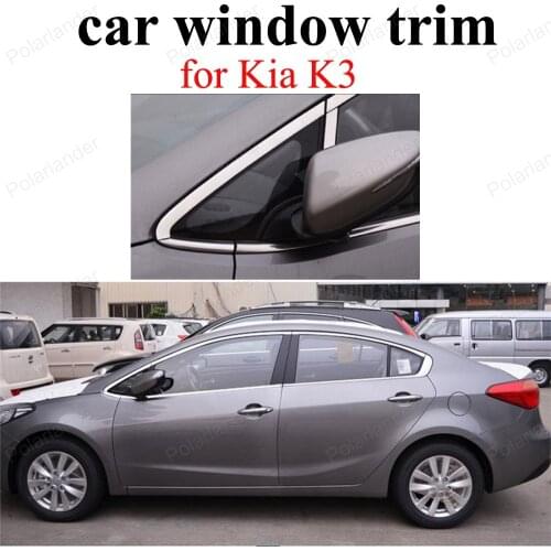 Stainless Steel Window Trim Car Styling Decoration Strips Accessories For K-ia K3