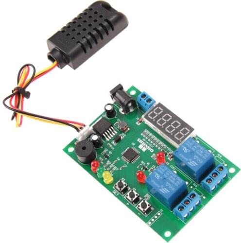 LED Display Temperature - Humidity Control Board with AM2301