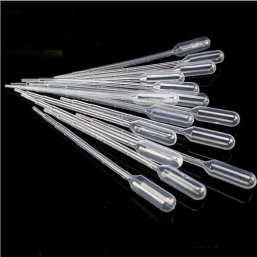 All Sizes Pasteur Pipette Disposable Safe Plastic Eye Dropper Graduated Transfer Pipettes for Lab Experiment Supplie