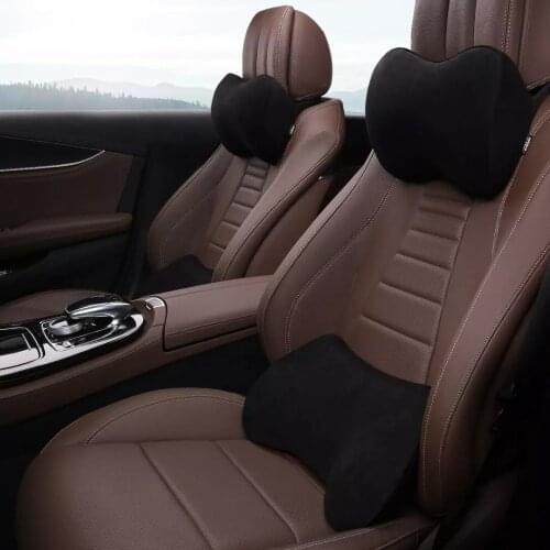 Bounds Car Headrest Pillow Neck Memory Lumbar Support Cotton Breathable Auto Neck Rest Headrest Cushion Seat Pillow
