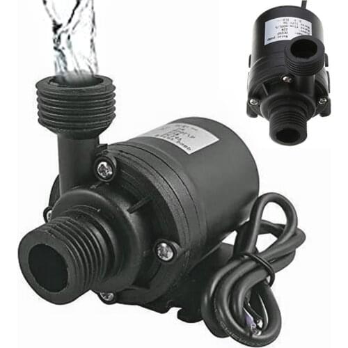 800L/H 5m DC 12V 24V Brushless Solar Motor Water Pump Mini Submersible Circulation Water Pump