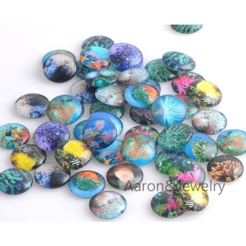 Half Round Beads Coral Flatback Cabochon Scrapbooking Craft For Diy Jewelry findings 10pcs 18mm YKL0329X