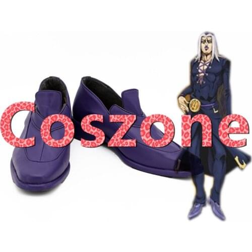 JoJos Bizarre Adventure Golden Wind leone abbacchio Cosplay Shoes Boots Halloween Cosplay Costume Accessories