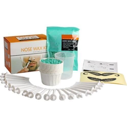 Professional Hair Removal Wax Portable Mens Women Wax Kit Nose Hair Removal Wax Safety Nose Hair Trimmer Beauty Tools