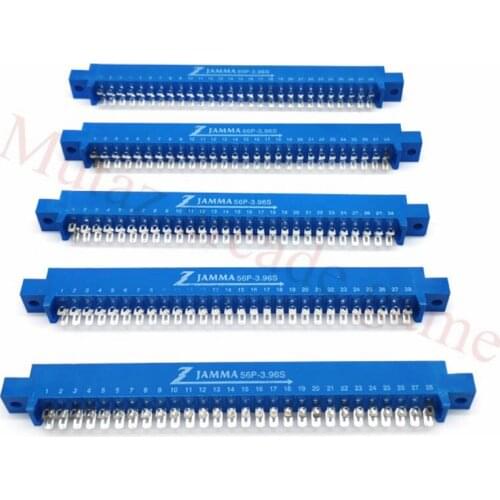 10Pcs/Lot 28pin Blue Female Jamma Connector for Coin Operated Arcade Game Machine free shipping