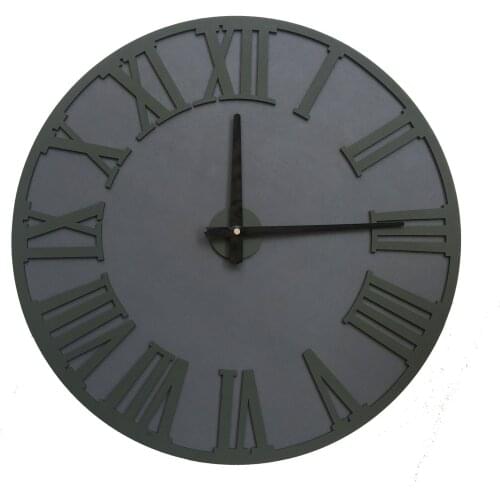 North Designed the Gordian Silver Circle Decorative Wall Clock 30 Cm