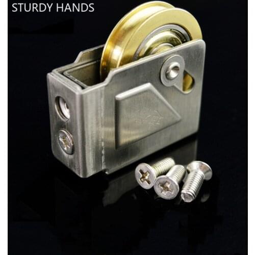 Type 73 Sliding Doors and Windows Rollers Panning Cupboard Door Stainless Steel Sliding Track Roller Pulley Furniture Hardware