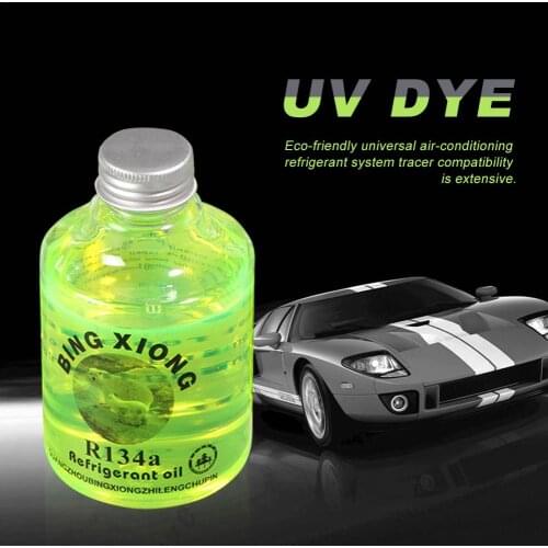 Universal Fluorescent Oil Leak Detector Test UV Dye Agent Automotive Air Conditioning Repair Tool For Car A/C Pipeline Repair