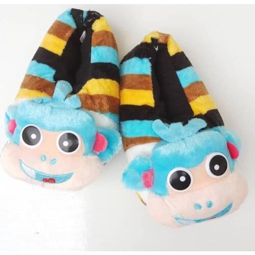 Aby Winter Boots Infant Toddler Newborn Cute Cartoon Blue Monkey Thick Shoes Girls Boys First Walkers Super Keep Warm Snowfield