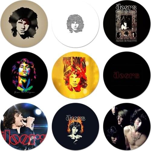 The doors JIM MORRISON Icons Pins Badge Decoration Brooches Metal Badges For Backpack Decoration