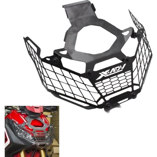 1set Black For Honda X ADV XADV X-ADV 750 2017 2018 2019 Motorcycle modification Headlight Grille Guard Cover Protector