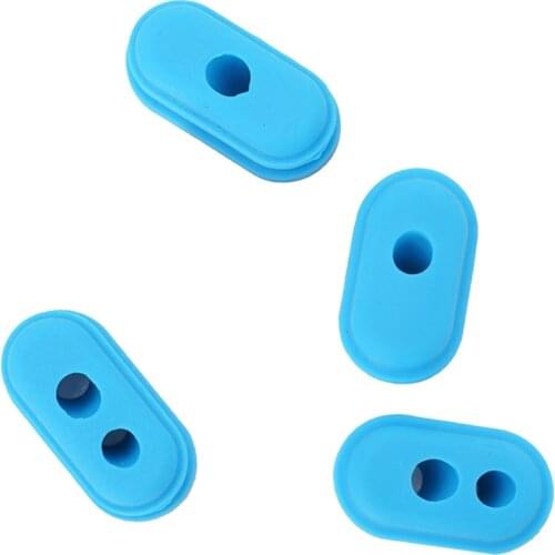 4Pcs Charge Port Cover Cap Rubber Plug Line Hole Protector for Xiaomi M365 1S Pro Pro 2 Scooter Accessories