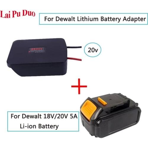 DE20V Battery Adapter For Dewalt 18V/20V Lithium Battery DIY Electronic Line Power Tool Battery Connector Conversion