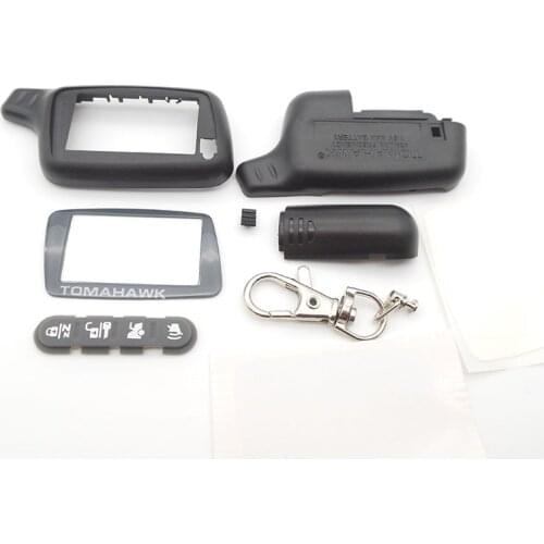 X5 Case Keychain for Russian Version Two way car alarm system TOMAHAWK X5 LCD remote control Key Fob Chain