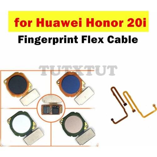 For Huawei Honor 20i Fingerprint Sensor Scanner Connector Home Button Key Touch ID Flex Cable Repair Spare Parts Test QC