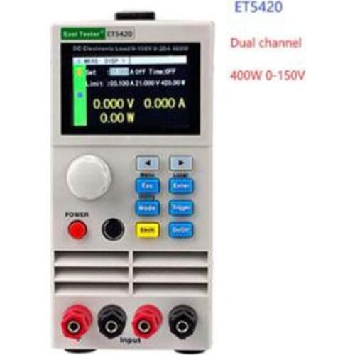 ET5420 ET5410 DC electrical load high-precision dual-channel adjustable battery load tester battery capacity tester