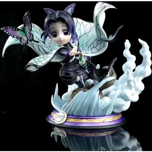Japan Anime Demon Slayer Kimetsu no Yaiba GK Kochou Shinobu PVC Action Figure Figurine 20cm Toy Model Statue