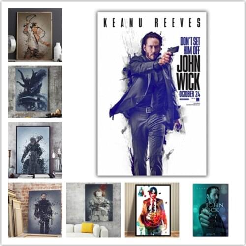 John Wick 2 Diamond Painting Movie poster Cross Stitch Full drill Diamond Embroidery Mosaic Rhinestones pictures art gift WG760