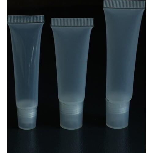 20pcs 8/10/15ML Lip Gloss Containers Plastic Empty Lip Gloss Tubes Beauty Cosmetics Lipgloss Travel Bottle Clear/matte DIY Tubes