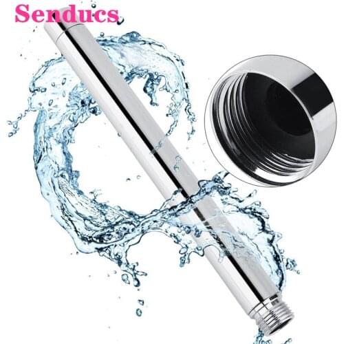 Round Shower Extension Tube G3/4 Stainless Steel Black Shower Arm 30cm Square Black Shower Extension Shower Tube Pipe