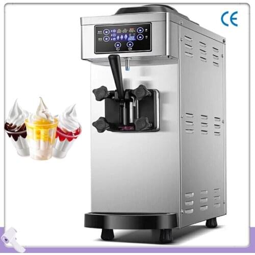 Stainless Steel Soft Ice Cream Maker Machine Single Head Ice Cream Machine One Flavors Ice Cream Vending Machine