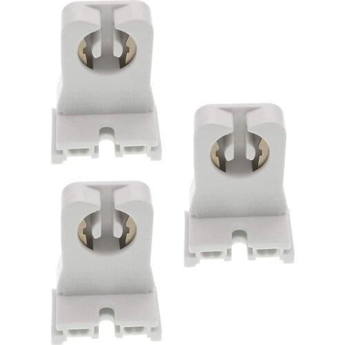 Non-shunted Turn Type T8 Lamp Holder UL Socket Tombstone for T10 T12 LED Fluorescent Tube Replacement Medium Bi-pin G13