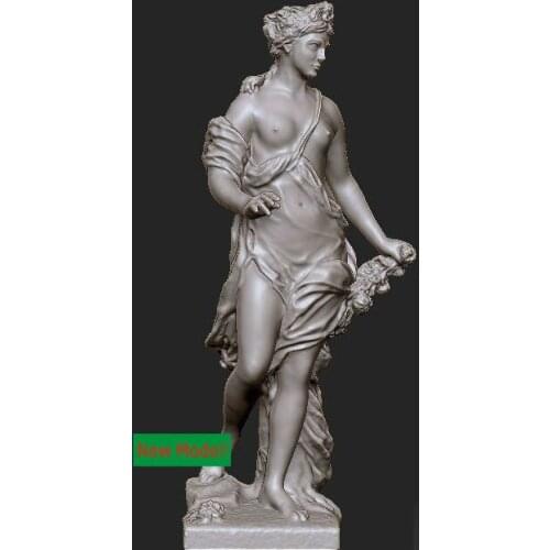 New model 3D model for cnc or 3D printers in STL file format God of flora