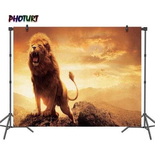 PHOTURT Narnia Lion Backdrop Kid Birthday Party Background Sunset Movie Vinyl Photo Banner Photography Decoration Props