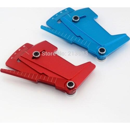 CNC Adjustable Ruler Adjusting RC car height & wheel Rim camber 15 degrees Tools Blue For 1/10 1/8 Tamiya HSP etc