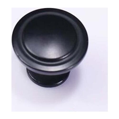 31mm Kitchen Cabinet Knobs Black Drawer Pulls Modern Simple Zinc Alloy Cupboard Dresser Furniture Handles Pull Knob