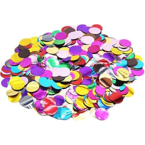 1cm 10g/bag Mixed Colors Round Tissue Wedding Confetti Dots Filling Balloons Engagement Birthday Party Table Decorations