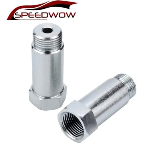 SPEEDWOW 2PCS M18x1.5 304 Stainless steel Lambda O2 Oxygen Sensor Extender Spacer Decat Boss