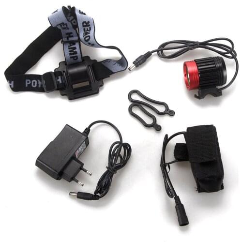 Bicycle Light HeadLight Road MTB Bike Waterproof 3 Cree Mode Front Light LED HeadLamp With 8.4v 6000mAh Battery Pack & Charger
