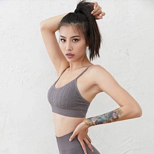 Sports Underwear Women Running Yoga Vest Beautiful Back Sling Fitness Gathered Stereotypes Bra