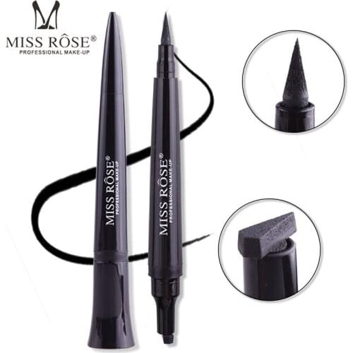 Makeup Liquid Rose Eyeliner Pencil maquiagem Quick Dry Waterproof wing Eye Liner With Miss Stamp Eye Pencil T0316