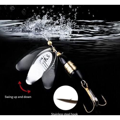 1pc Metal Spinner Bait 16g Spoon Fishing Lure isca artificial Hard Bait Treble Hooks Bass Carp Fishing tackle Pesca Wobblers