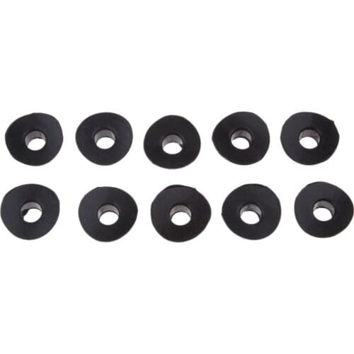 10Pcs Universal Motorcycle Air Valve Stem Mud Guard Silicone Waterproof Cap Motorcycle Accessories Parts 20mm Black