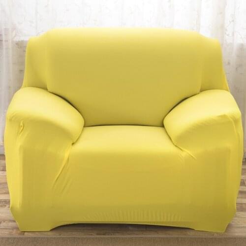 15Colours Sofa Cover Stretch Fabric Elastic Corner Slipcover 1/2/3/4-Seater Loveseat Sofa Furniture Cover 1pcs Machine Wash
