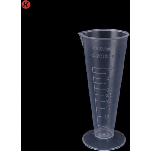50ml Plastic Triangle Measuring Cup Measuring Tools For Baking Kitchen Tools Transparent Cylinder Cup 1PC