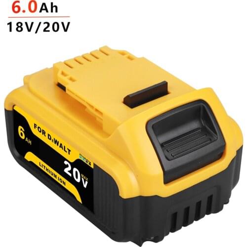 Power Tool battery DCB200 For Dewalt 18V 20V and 18 Vot Max XR Tools 3.0Ah 6.0Ah Replacement lithium Battery