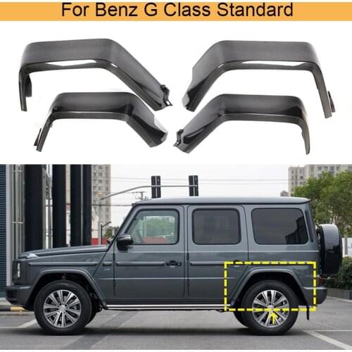 Car Wheel Arches Side Fender Flares for Mercedes-Benz G Class Standard 2020 Wheel Arches Covers Mudguards Trims Carbon Fiber