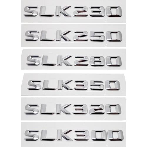 Car Rear Sticker Emblem Badge Styling For Mercedes SLK Accessories Benz SLK230 SLK250 SLK280 SLK300 SLK320 SLK350 W203 W209 W210