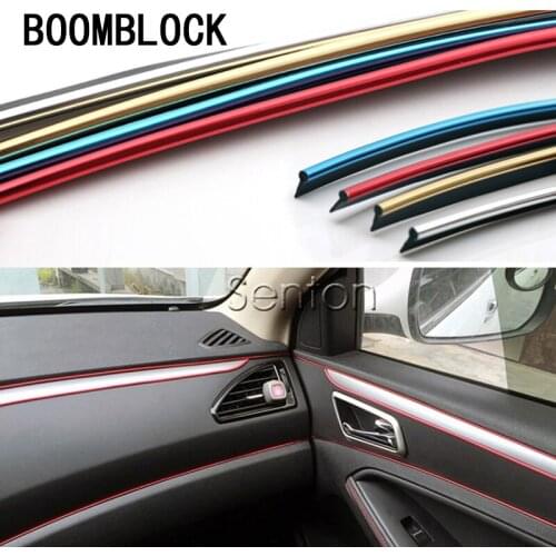 BOOMBLOCK 5m Car Interior Decoration Moulding For Renault Duster Laguna Megane 2 3 Logan Captur Clio Saab 9-3 9-5 93 For MG 3 ZR