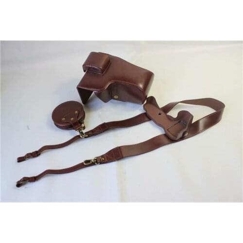 Black/Brown/Coffe Deluxe Edition PU Leather Camera Case Cover For nikon Z6 Z7 Camera With Storage Bag Bottom Opening Case