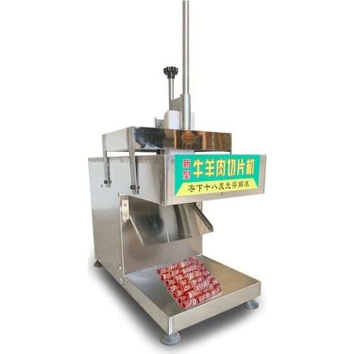 Electric Multifunctional Slicer Machine Freezing Beef Mutton Rolls Slicer Machine Stainless Steel Meat Planer