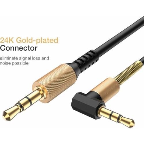 Hotsale 3.5mm Audio Cable With Spring Bend Male To Male Retractable Audio Cable 1.8M Aux Car Audio Cable 1pc