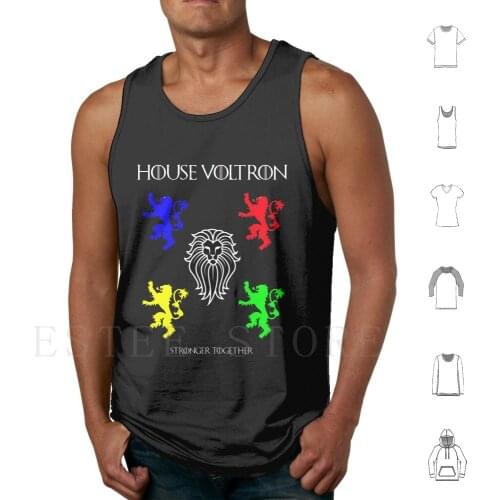 House Voltron-Mashup Tank Tops Vest Sleeveless Voltron Mashup Crossover House Tv Show Lion Houses Lions Sci Fi Fantasy Lance
