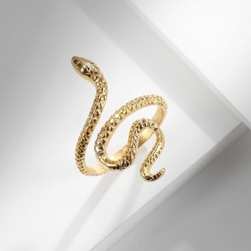 New Arrival Hot Offers Animal Enchanting Little Snake Shape Finger Rings For Women Girls Titanium Stainless Steel Party Wedding