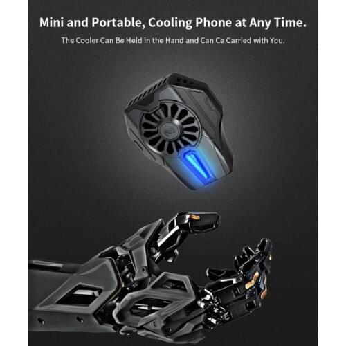 Y1AE Phone Cooler, Cellphone Radiator with Pro Cooling Chip for All Types Cellphone with a width of 65-85mm Cellphone